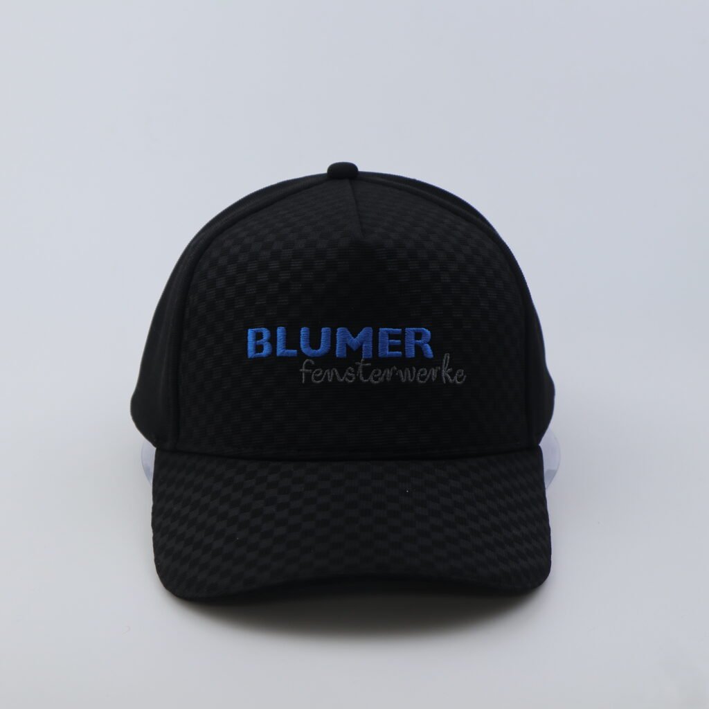black check jacquard blumer embroidered baseball cap, business casual adjustable unisex hat