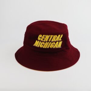 embroidered bucket hat, vintage burgundy wide brim outdoor sun hat